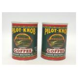 2 UNOPENED PILOT KNOB COFFEE TINS 11.5 OZ
