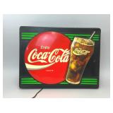 VTG 3D LIGHT UP COCA-COLA SIGN