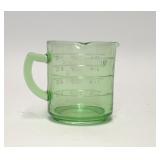 VTG KELLOGGS GREEN URANIUM GLASS MEASURING CUP
