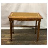 VTG UPHOLSTERED WOODEN BENCH