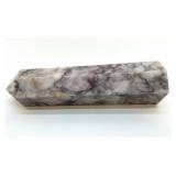NATURAL BLUE FLOWER AGATE TOWER 7.5"