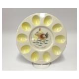 VTG VIKING JAPAN CERAMIC CHICKEN DEVILED EGG PLATE