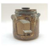 VTG TOBACCO DRYING BARN INCISED POTTERY JAR