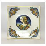 NOVA DERUTA ITALY MAJOLICA SQUARE PLATTER