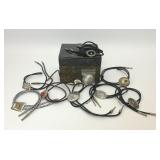 ASSORTED SOUTHWEST BOLO TIE COLLECTION STONE BOX