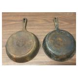 2 LODGE CAST-IRON SKILLETS 7'