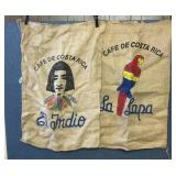 2 COFFEE BEAN BAGS  COSTA RICA
