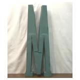 LARGE BLUE METAL LETTER M