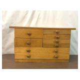 SOLID WOOD 8 DRAWER COLLECTORS CABINET CHEST