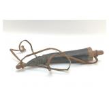ANTIQUE POWDER HORN 12'