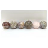 6 QUARTZ, CRYSTAL SPHERES