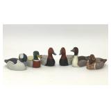 6 1980s AVON COLLECTORS DUCK SERIES FIGURINES
