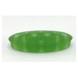 URANIUM GLASS VTG FLOWER FROG