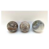 3 LG QUARTZ SPHERES