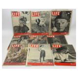 9 ASSORTED VTG LIFE MAGAZINES
