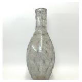 VTG LARGE FLOWER WIRE WRAPPED GLASS VASE