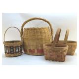 4 LG BASKETS 15'