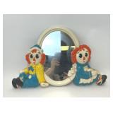 VTG 1977 RAGGEDY ANN ANDY WALL MIRROR