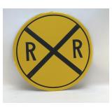 METAL RAILROAD SIGN