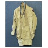 WORLD WAR II US ARMY SHIRT AND TROUSERS