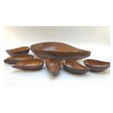 WOODENWARE HAWAIIAN SALAD SET