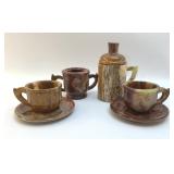 BANDED ONYX TEA SET