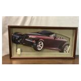 PLYMOUTH PROWLER CUTOUT IN SHADOWBOX FRAME