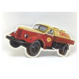 SHELL OIL TRUCK METAL SIGN 22'