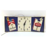 1960's MARLBORO PHILIP MORRIS METAL CLOCK