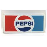 PEPSI-COLA METAL DISPLAY SIGN VTG
