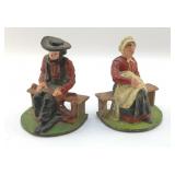 CAST-IRON AMISH BOOKENDS 4.5'