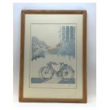BIKE OF MY MIND, FRAMED ART SIGNED