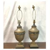 32' black and gold designer lamps