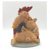 PIGGIES DOORSTOP CAST-IRON