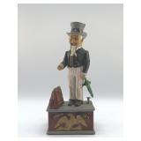 CAST IRON UNCLE SAM BANK