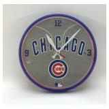 CHICAGO CUBS BASEBALL CLOCK WORKING 12'