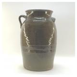 LARGE POTTERY CROCK 17' crack