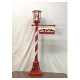 CHRISTMAS LIGHT UP LAMP, POST 52'