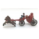 CAST IRON FIRE ENGINE WITH HORSES 9'