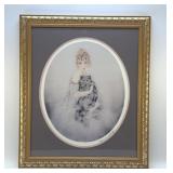 'Persian cat ' LOUIS ICART PRINT  ART DECO F