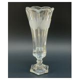 8' Fostoria Clear Coin Dot Vase