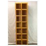 89 x 25 x 13' tall wood cube shelf
