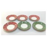6 Coalport Fretwork 5 3/4' Saucers
