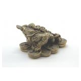 Small 3' Feng Shui Money Toad/Chan Chu Brass