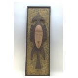 METAL FACE MASK WALL  ART 34'