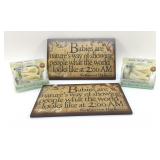 BOO BUNNIE ICE PACKS, BABIES SIGNS 9'