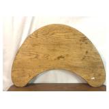 45x21' PRIMATIVE wormy Chestnut boomerang table