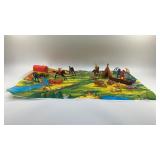 1950's WESTERN COWBOYS AND INDIANS PLAY SET