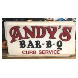 96x50' 2 Panel Andy's barbecue signs