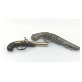 PISTOL LIGHTER AND OLD CAP GUN 9'